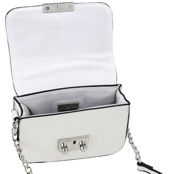 NWOT White and Silver Shoulder Bag - Picture 2 of 6